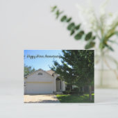 Carte d'anniversaire Happy Home (Debout devant)
