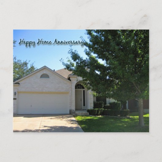 Carte d'anniversaire Happy Home (Devant)