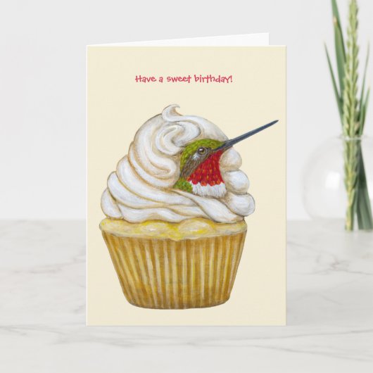 carte d'anniversaire Happy Hummer (Devant)