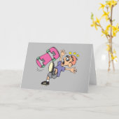 Carte d'anniversaire Happy Skateboard (Fleur jaune)