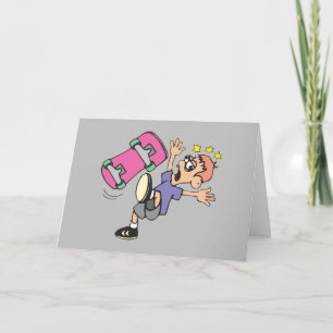Carte d'anniversaire Happy Skateboard