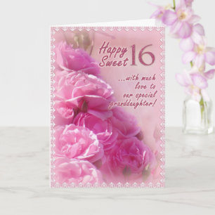 Carte d'anniversaire Happy Sweet 16