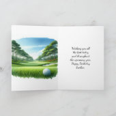 Carte d'anniversaire Happy Tee Time (Intérieur)