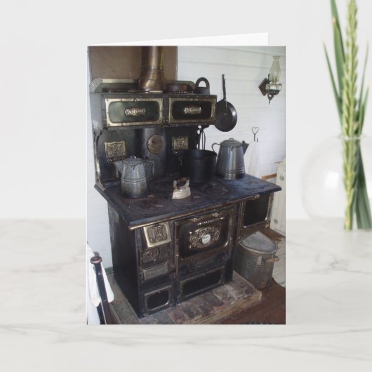 Carte d'anniversaire "Harris House Kitchen Stove" (Devant)