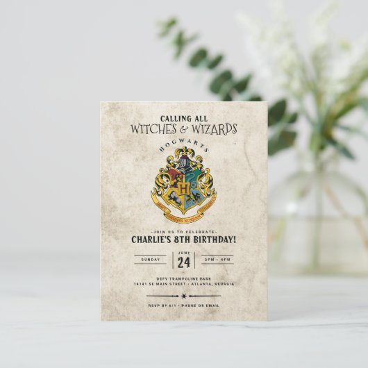 Carte d'anniversaire Harry Potter Blason de Poudla (Debout devant)