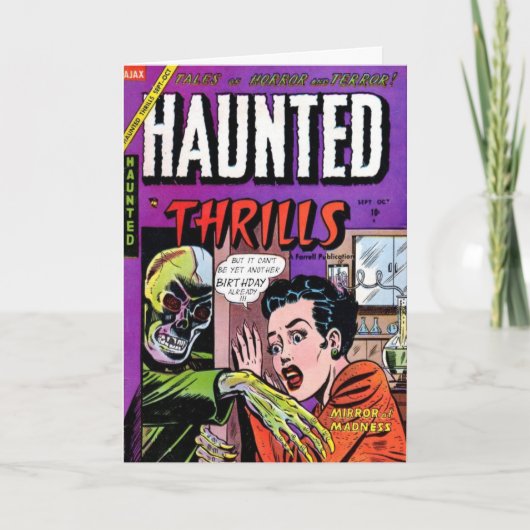 Carte d'anniversaire "Haunted Thrills" (Devant)