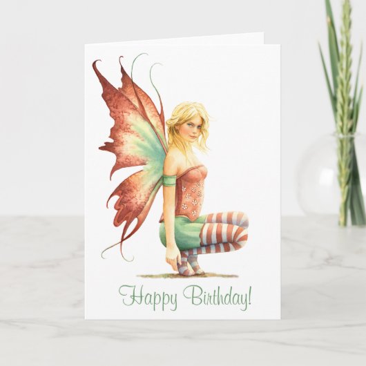 Carte d'anniversaire "Hawthorn Fairy" (Devant)