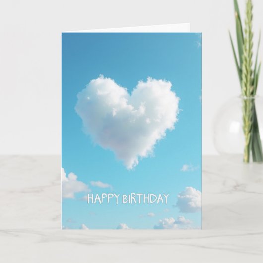 Carte d'anniversaire Heart Cloud (Devant)
