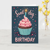 Carte d'anniversaire Heart Sprinkles (Fleur jaune)