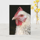 Carte d'anniversaire Hen en tchèque (Fleur jaune)