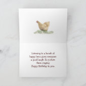 Carte d'anniversaire Hen et Old Barn - toute occas (Intérieur)