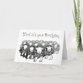 Carte d'anniversaire Herdwick Flock (Devant)