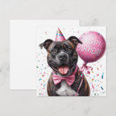 carte d'anniversaire heureuse (Devant / Derrière)