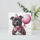 carte d'anniversaire heureuse (Debout devant)