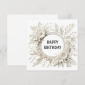 carte d'anniversaire heureuse (Devant / Derrière)