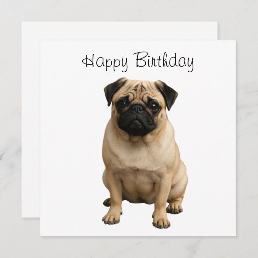 carte d'anniversaire heureuse (Devant / Derrière)