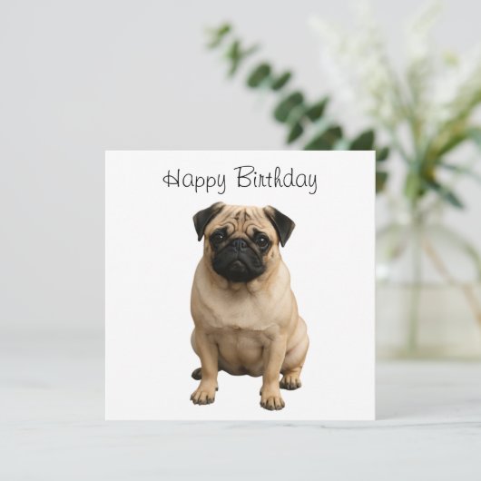 carte d'anniversaire heureuse (Debout devant)