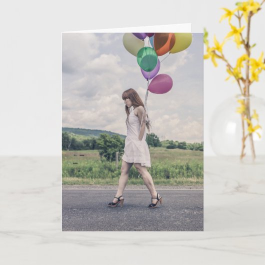 Carte d'anniversaire heureuse (Fleur jaune)