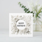 carte d'anniversaire heureuse (Debout devant)