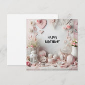 carte d'anniversaire heureuse (Devant / Derrière)