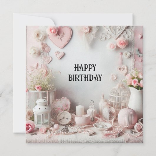 carte d'anniversaire heureuse (Devant)