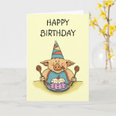 carte d'anniversaire heureuse (Fleur jaune)