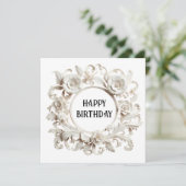 carte d'anniversaire heureuse (Debout devant)