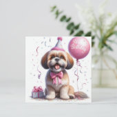 carte d'anniversaire heureuse (Debout devant)