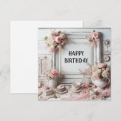 carte d'anniversaire heureuse (Devant / Derrière)