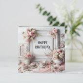 carte d'anniversaire heureuse (Debout devant)
