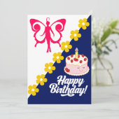 carte d'anniversaire heureuse (Debout devant)