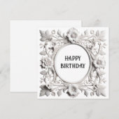 carte d'anniversaire heureuse (Devant / Derrière)
