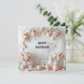 carte d'anniversaire heureuse (Debout devant)