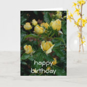 carte d'anniversaire heureuse (Fleur jaune)