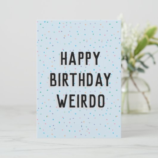 carte d'anniversaire heureuse (Debout devant)