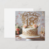 carte d'anniversaire heureuse (Devant / Derrière)