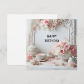 carte d'anniversaire heureuse (Devant / Derrière)