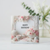 carte d'anniversaire heureuse (Debout devant)