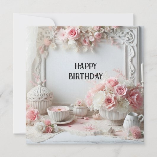 carte d'anniversaire heureuse (Devant)