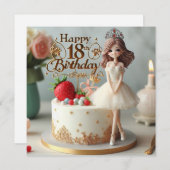 carte d'anniversaire heureuse (Devant / Derrière)