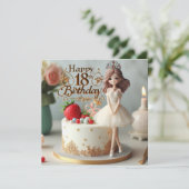 carte d'anniversaire heureuse (Debout devant)