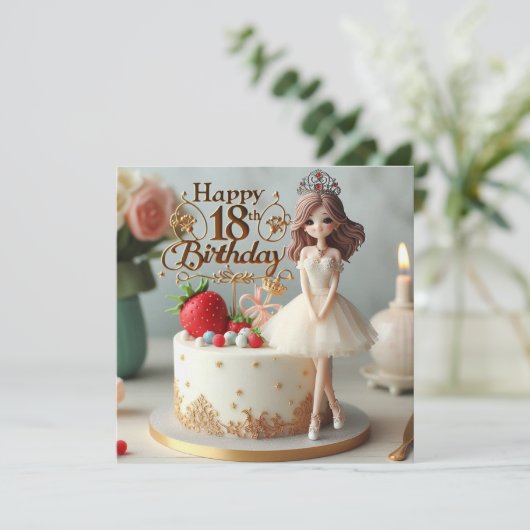 carte d'anniversaire heureuse (Debout devant)