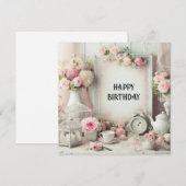 carte d'anniversaire heureuse (Devant / Derrière)