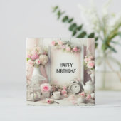 carte d'anniversaire heureuse (Debout devant)