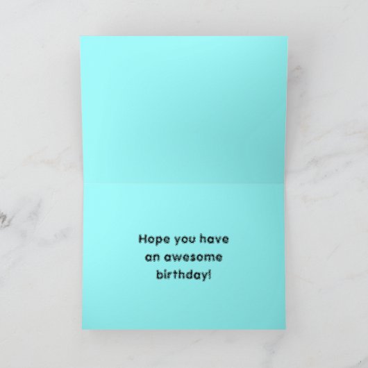 carte d'anniversaire heureuse (Intérieur)