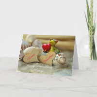 Carte d'anniversaire heureuse avec une jolie greno