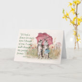 Carte d'anniversaire heureuse - Chats en amour (Fleur jaune)