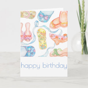 Carte d'anniversaire heureuse de chaussures