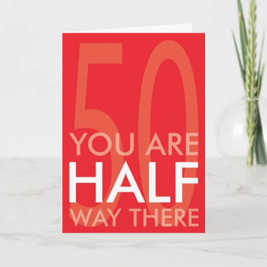 Carte d'anniversaire heureuse de demi siècle (Devant)