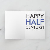 Carte d'anniversaire heureuse de demi siècle (Intérieur)